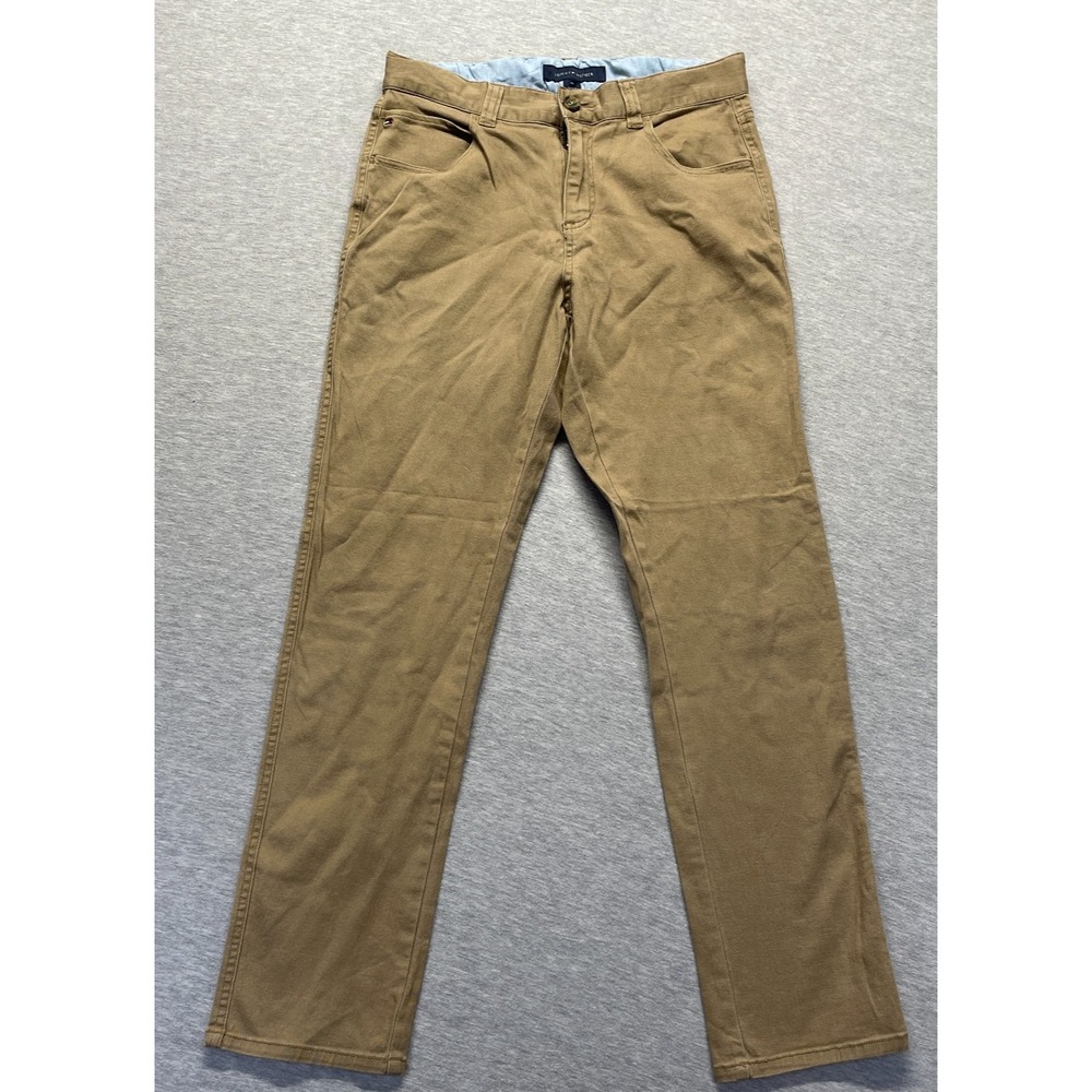 Tommy Hilfiger Chino Pants Boys 18 Khaki Cotton Straight Leg Outdoor Casual